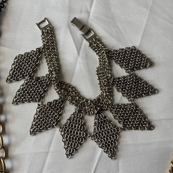 Banana Republic metallic bracelet in brushed nickel tone. - Picture 6 of 8